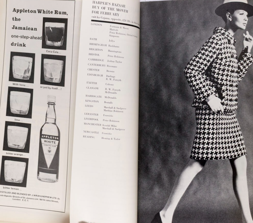 Editha Dussler JAMAICA Jill Kennington UK HARPERS BAZAAR February 1967 Benedetta