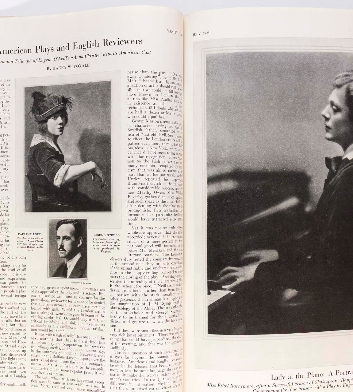Joseph B Platt T S ELIOT Conan Doyle STEICHEN Gay VANITY FAIR magazine July 1923