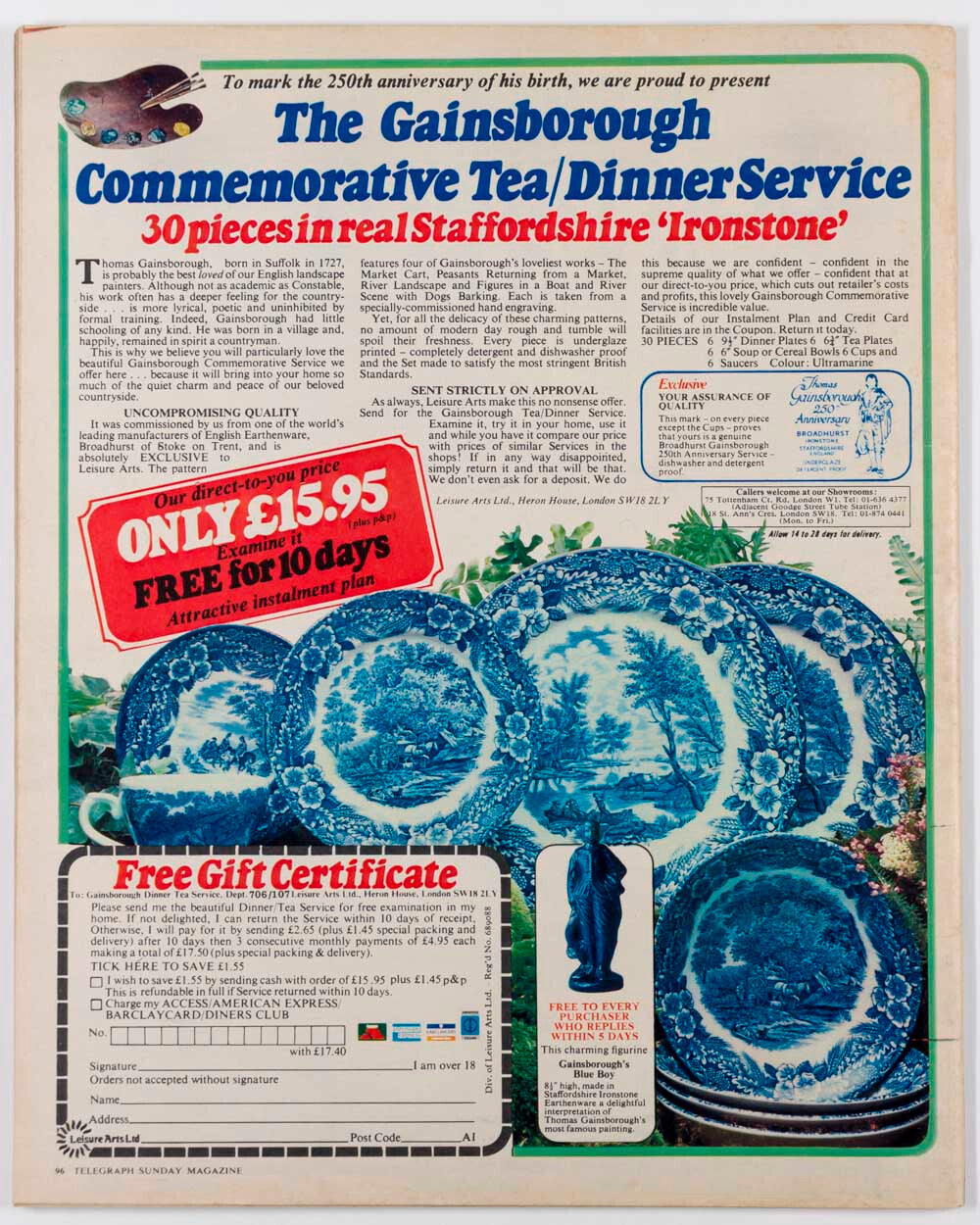 FRANK FRAZETTA Lawrence Durrell KENNY EVERETT Telegraph October 1977 Tavistock