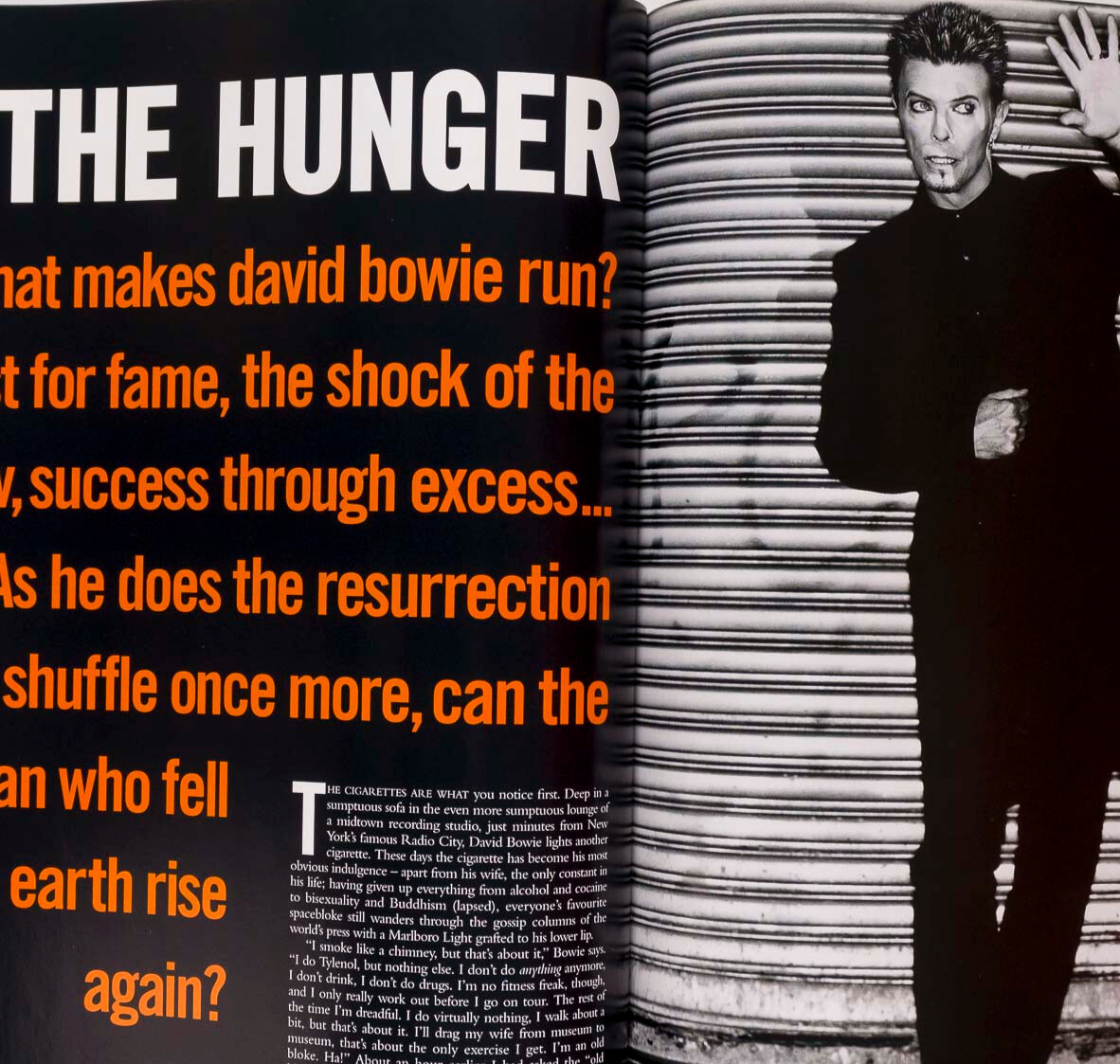 DAMON ALBARN Nick Cave DAVID BOWIE Arena March 1997 BIJOU PHILLIPS Bruce Weber