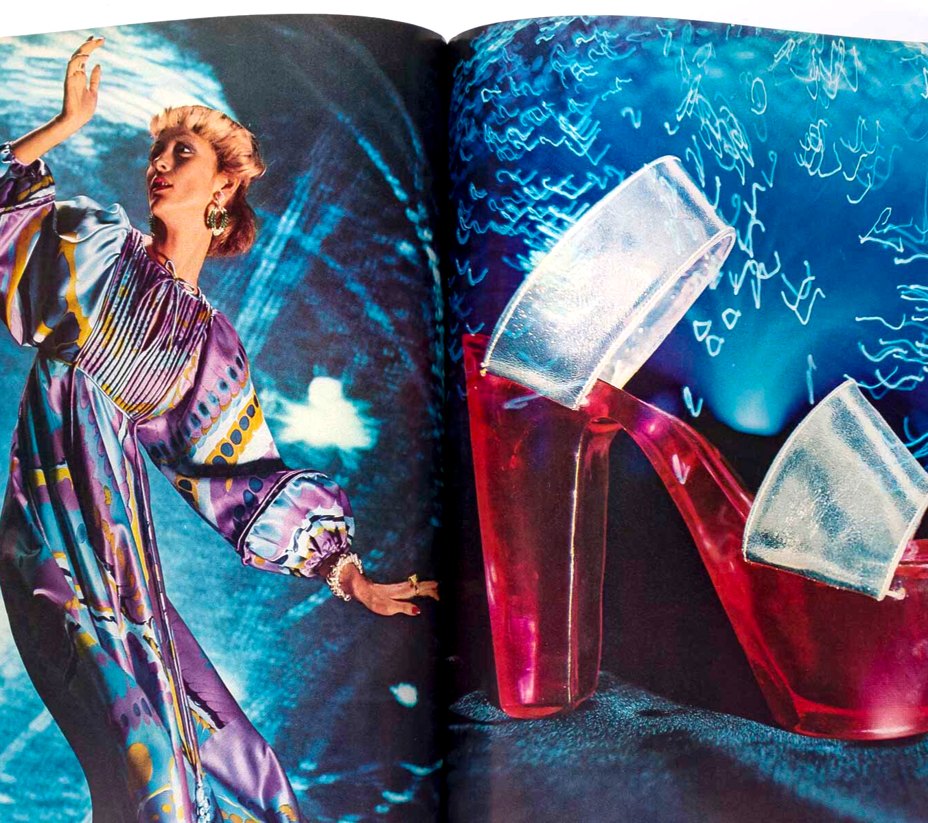 Ingrid Boulting MARC BOLAN Sellers MAGGIE SMITH  Vogue December 1972 Marsha Hunt