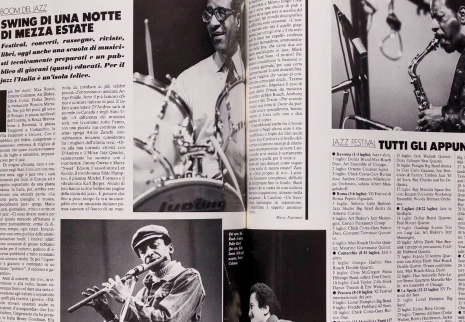 Miles Davis PAOLO ROVERSI Rene Gruau L'UOMO VOGUE July 1983 Warhol RITTS Bowie