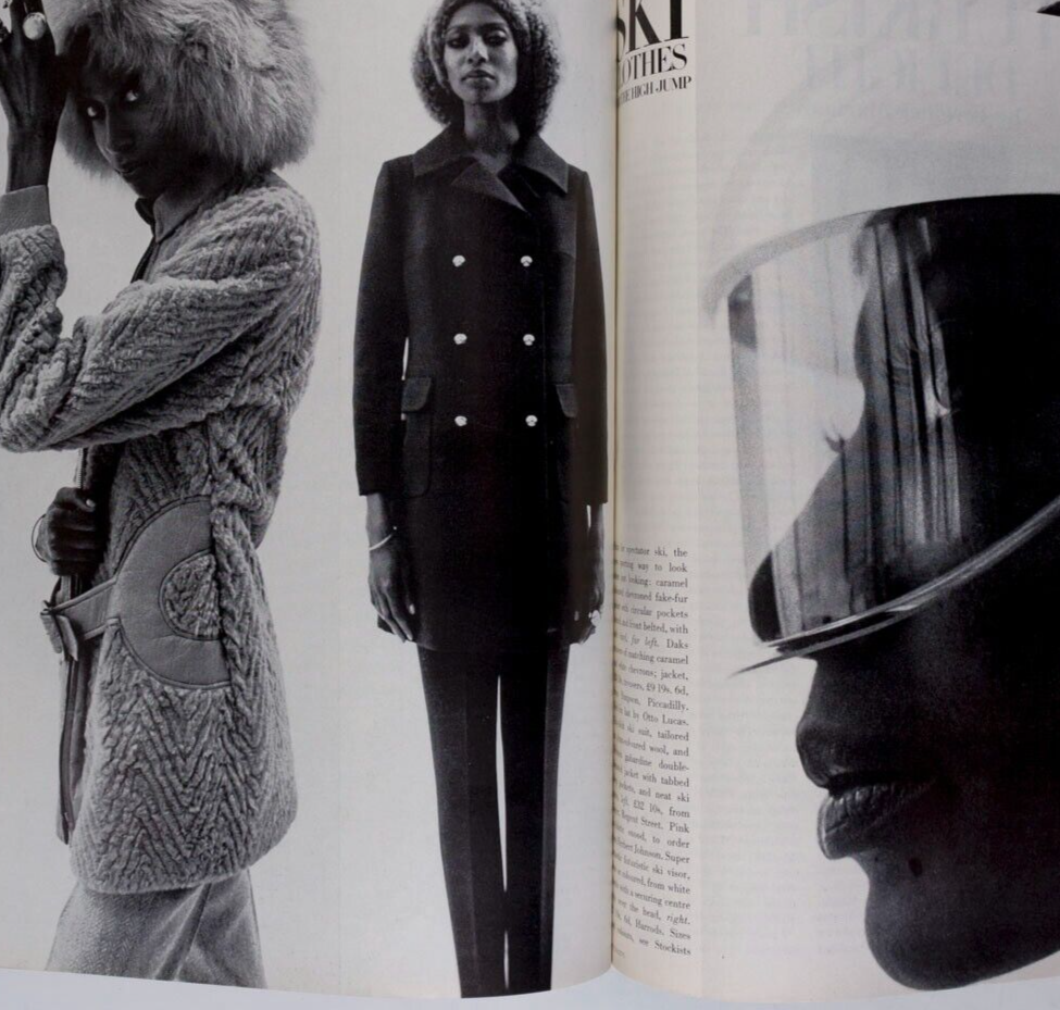 DONYALE LUNA Barbra Streisand MARISA BERENSON Cecil Beaton OSSIE CLARK vtg VOGUE