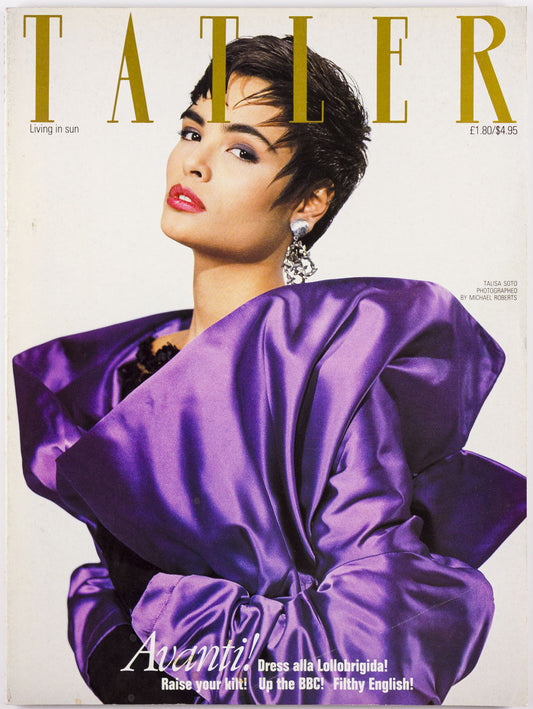 TALISA SOTO cover of a vintage TATLER MAGAZINE UK Michael Roberts The BBC Avanti