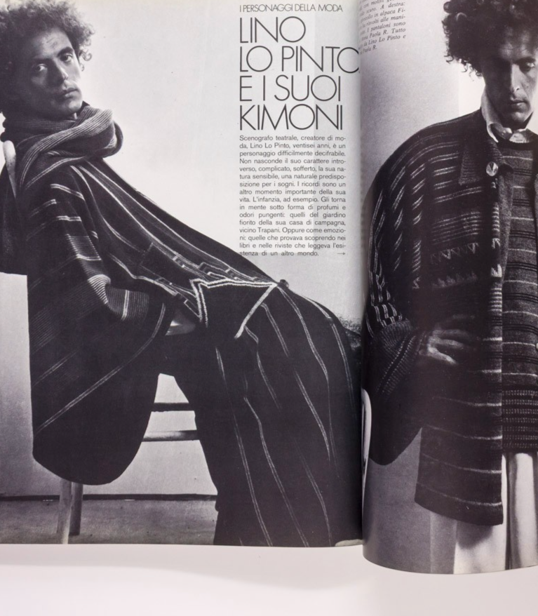 Giorgio Armani's 1st magazine L'UOMO VOGUE Dirk Bogarde LOU REED August 1974