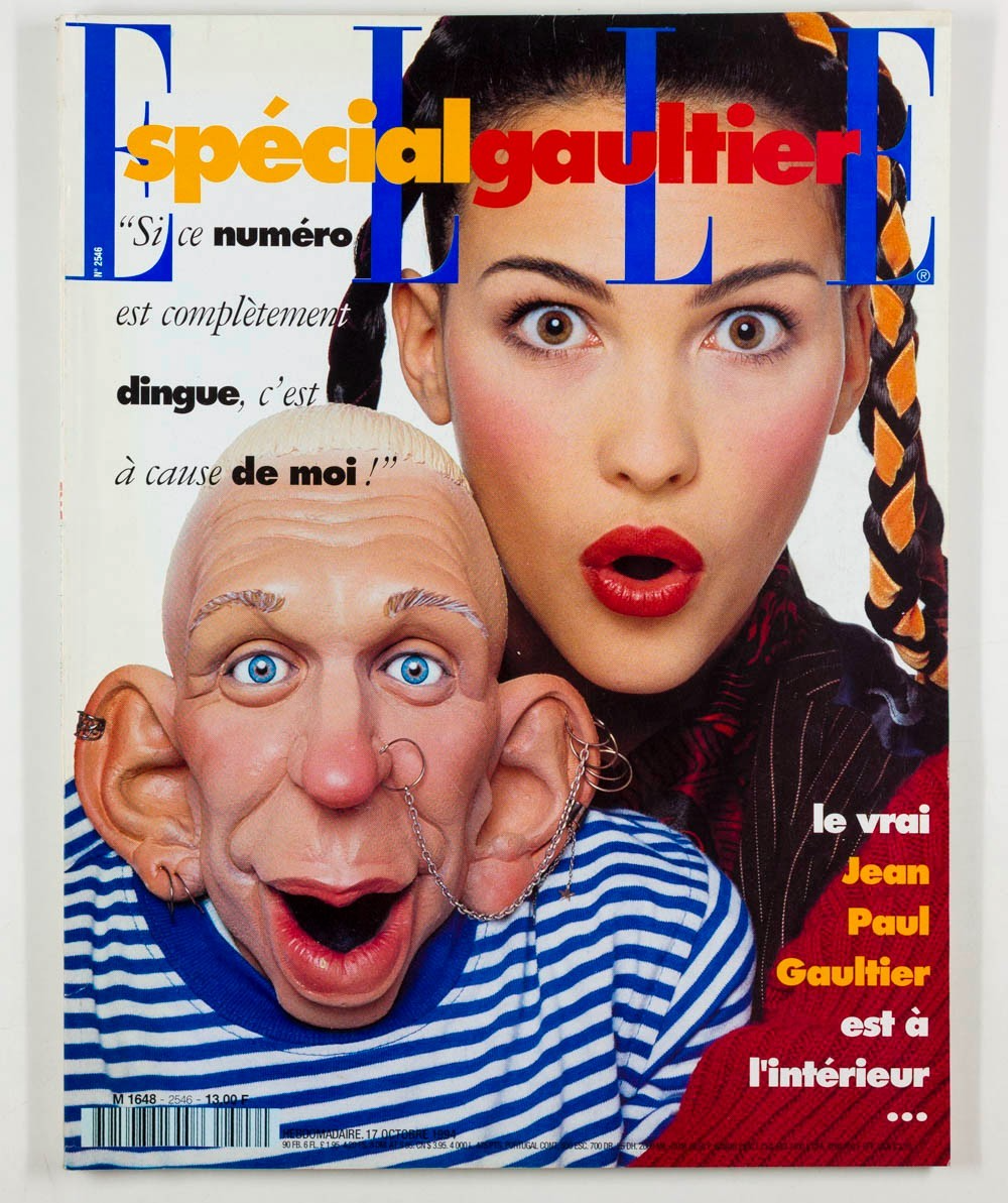 Jean Paul Gaultier CLAUDIA MASON Carre Otis JPG  Elle magazine October 1994 2546