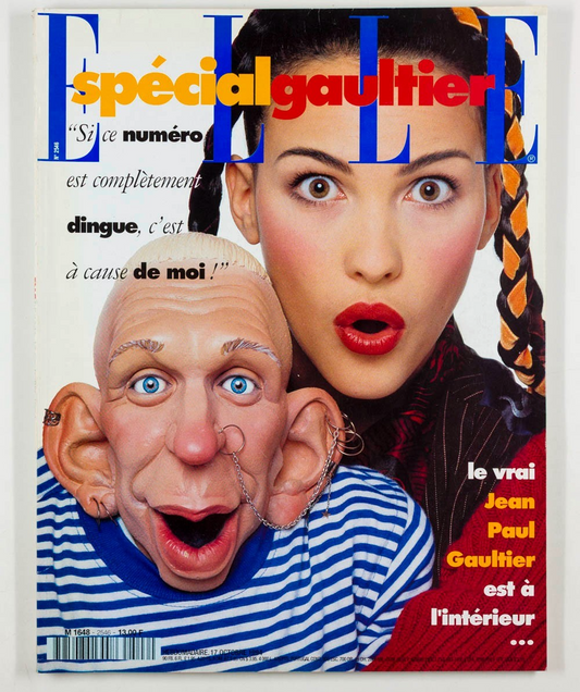 Jean Paul Gaultier CLAUDIA MASON Carre Otis JPG  Elle magazine October 1994 2546