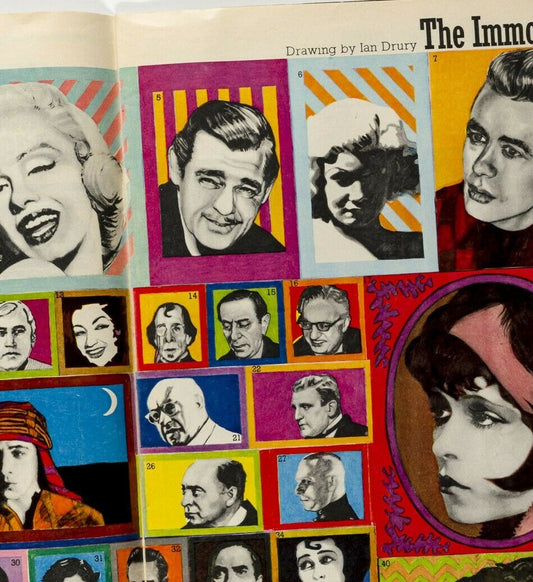 IAN DURY James Dean MARILYN MONROE Deidre Amsden ANNE MORROW pop art UK magazine