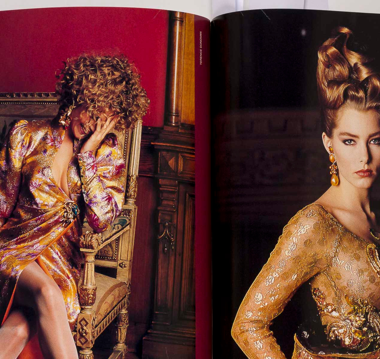 Stephanie Schneider GUY BOURDIN Yasmeen Ghauri HARPERS PARIS March 1990 Joe Eula