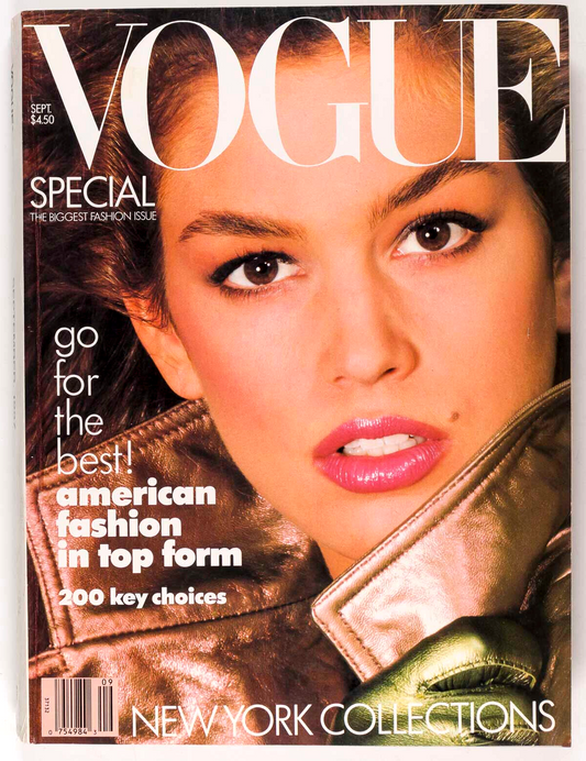 Cindy Crawford MOLLY RINGWALD Emily Lloyd VOGUE Sept 1987 US Evangelista PATITZ