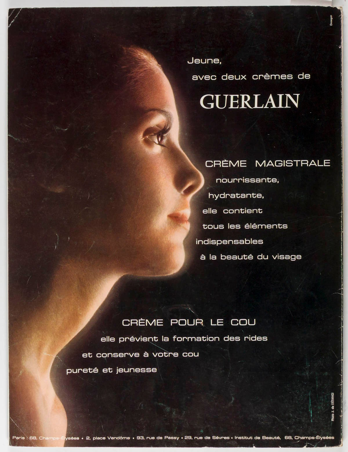 TALITHA GETTY Guy Bourdin JEANLOUP SIEFF Beauty PARIS VOGUE magazine April 1970