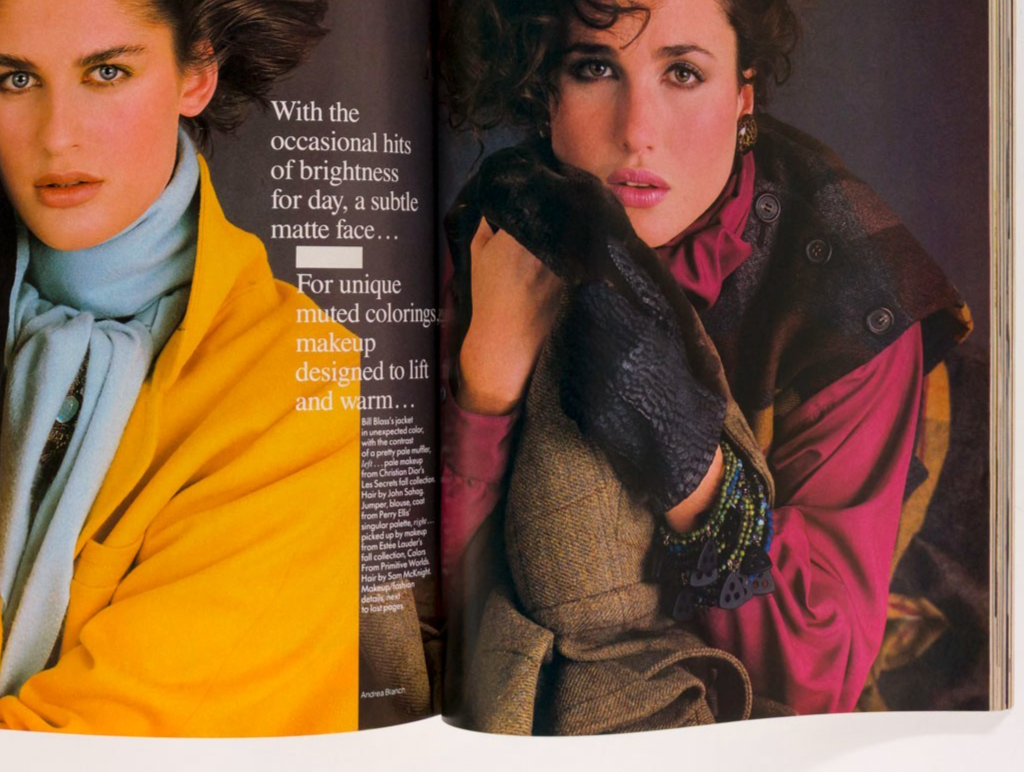 Alexis BROOKE SHEILDS Antonio Lopez BRUCE WEBER  Vogue September 1984  Tina Chow