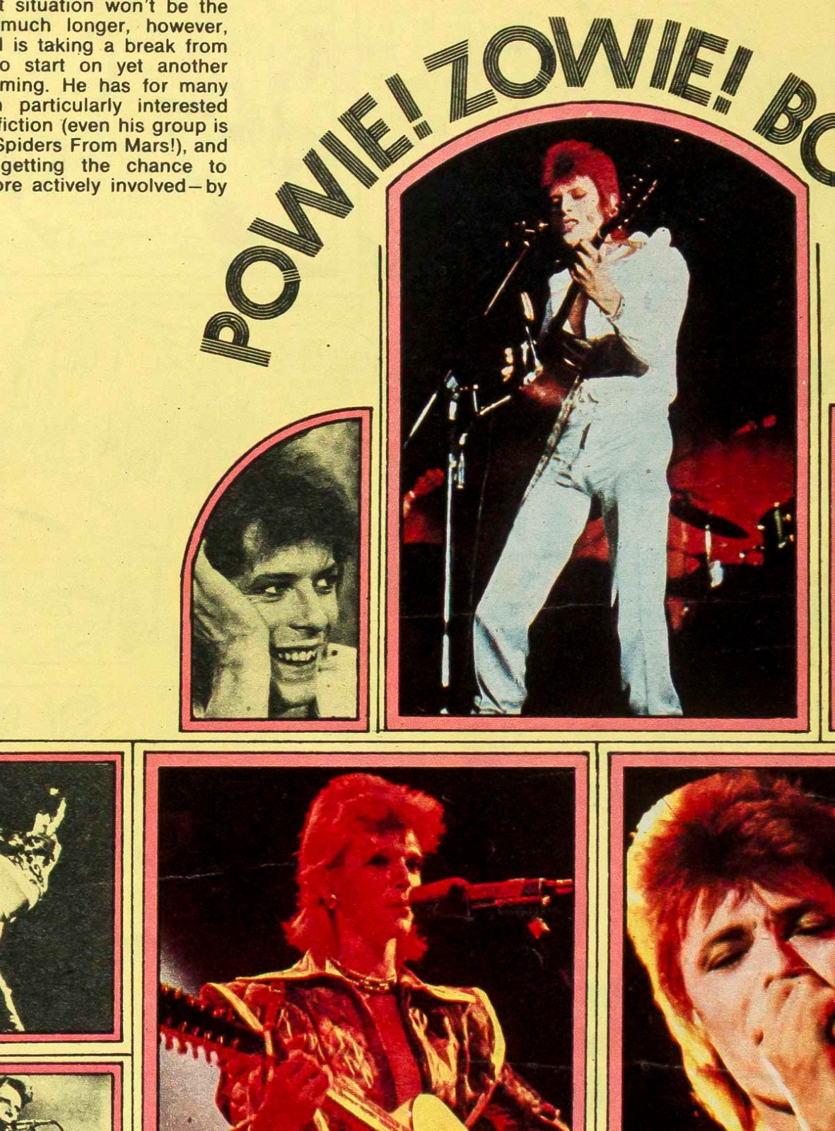 Marc Bolan BOWIE Simon Turner CAT STEVENS Sweet ELTON Jackie magazine 5 May 1973