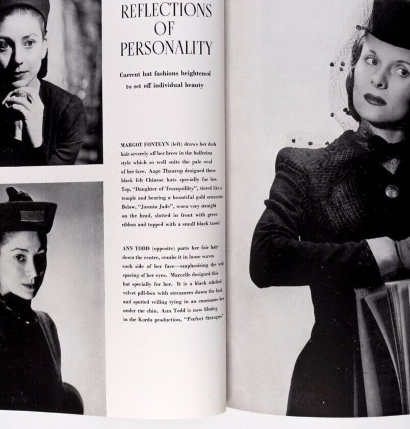 LEE MILLER Cecil Beaton NORMAN PARKSINSON Vogue Sept 1944 Margot Fonteyn RJD vtg