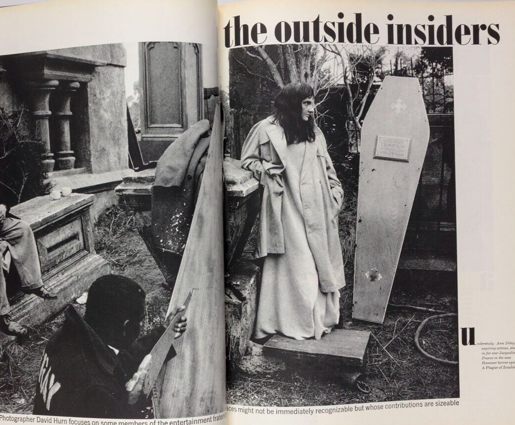 DUDLEY MOORE Charlton Heston EDWINA CARROLL Town magazine 1965 Edward Gorey FANS