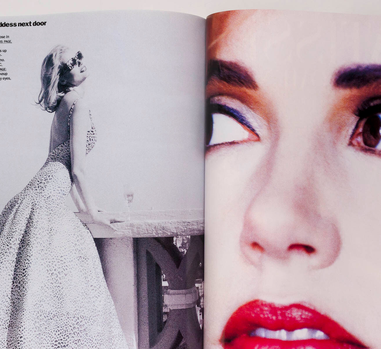 Claudia Schiffer CHRISTY Helmut Newton McMENAMY Vogue September 1992 Naomi