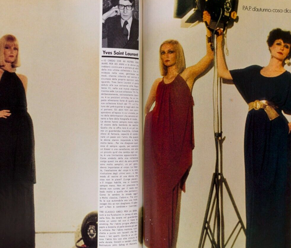 Laura Alvarez GIANNI VERSACE Antonio Lopez LAGERFELD Valentino YSL Armani  VOGUE
