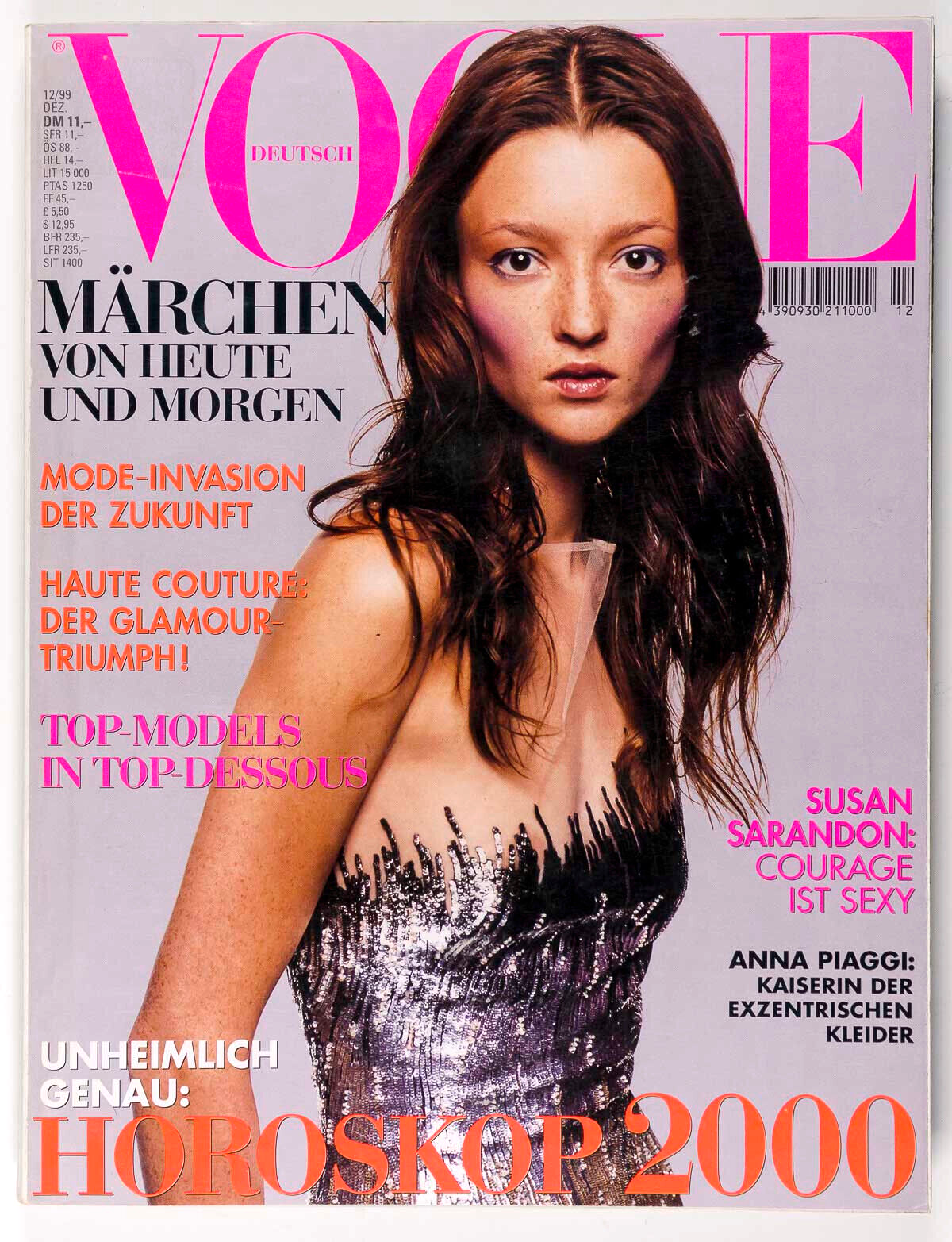 AUDREY MARNAY Erin O'Connor CHRIS CUNNINGHAM Vogue De 1999 Susan Sarandon PIAGGI
