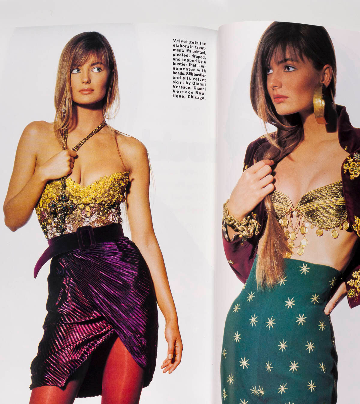KARA YOUNG Tatjana IMAN Porizkova HELMUT NEWTON Michelle Pfeiffer VOGUE Oct 1989