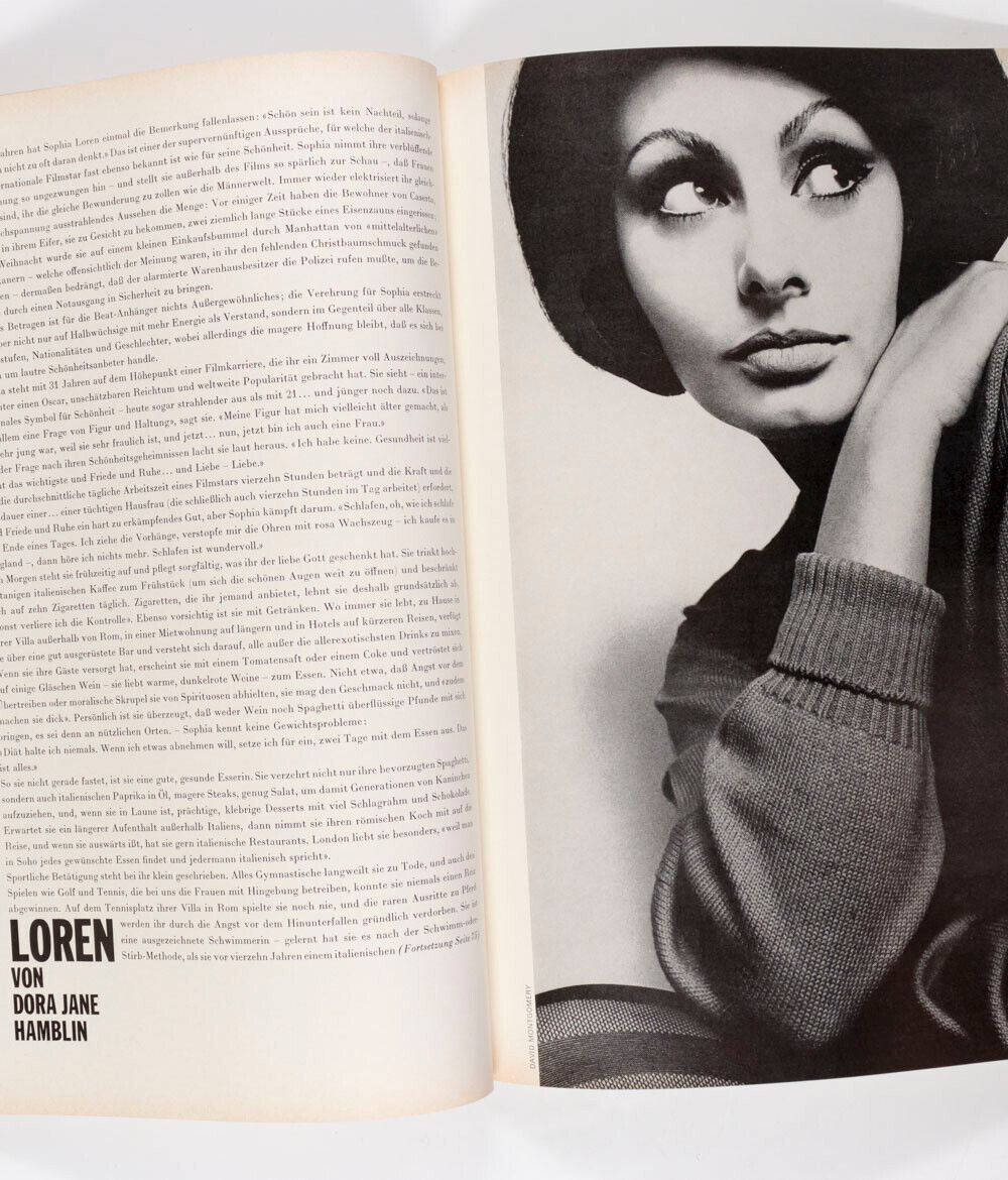 Donyale Luna 1st German Harpers Bazaar black model SOPHIA LOREN Louis Faurer VTG