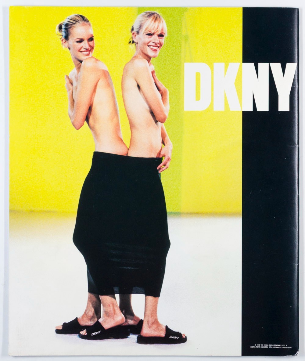 Emma Balfour MARK VANDERLOO Peter Lindbergh DKNY Spring 1996 lookbook catalogue