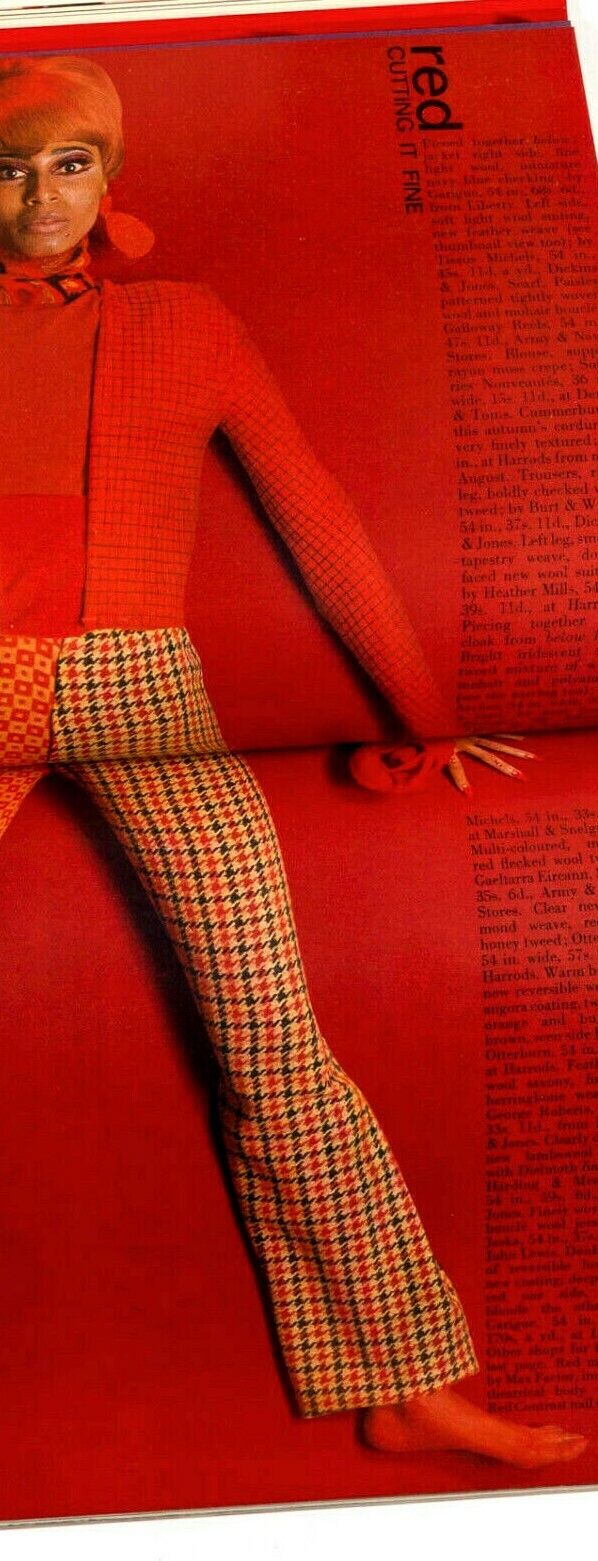 JEAN SHRIMPTON Donyale Luna PEGGY MOFFITT Jill Kennington PATTIE BOYD  Red Vogue