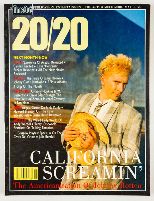 John Lydon REM Terry Pratchett 20/20 magazine 2 May 1989 James Brown TIME OUT UK
