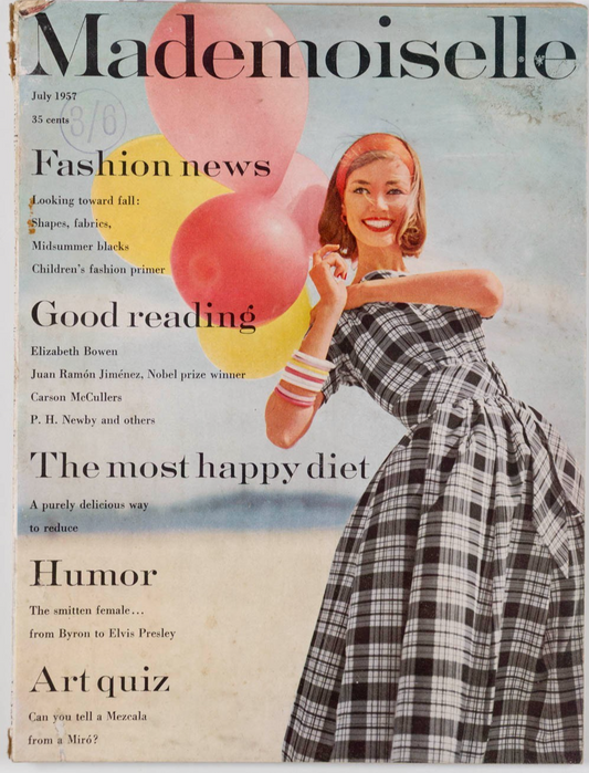 Elvis JAN BALET Elizabeth Bowen MADEMOISELLE magazine JULY 1957 CARSON MCCULLERS
