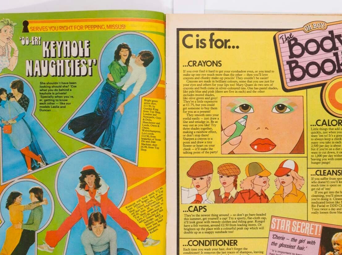 Paul Michael Glaser ABBA AGNETTA Steve Harley LESLIE ASH fashion OH BOY magazine