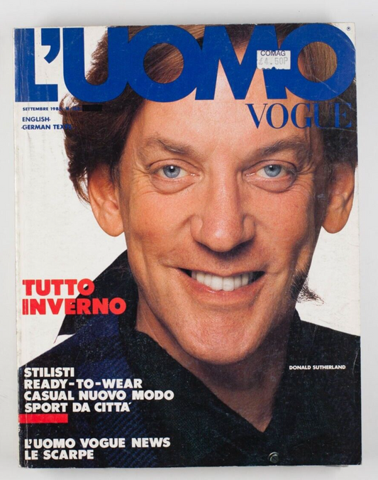 Donald Sutherland WINTER Adolfo Dominguez RTW casual SHOES vtg L'UOMO VOGUE INT