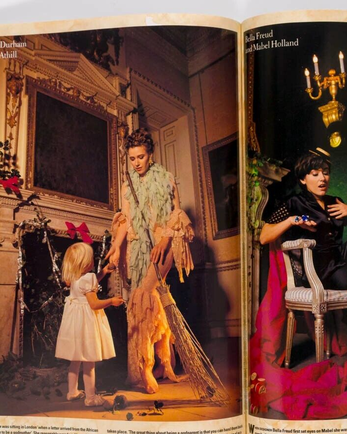 Yasmeen Ghauri LUCY FERRY Joely Richardson HARPERS & QUEEN December 1992 Freud