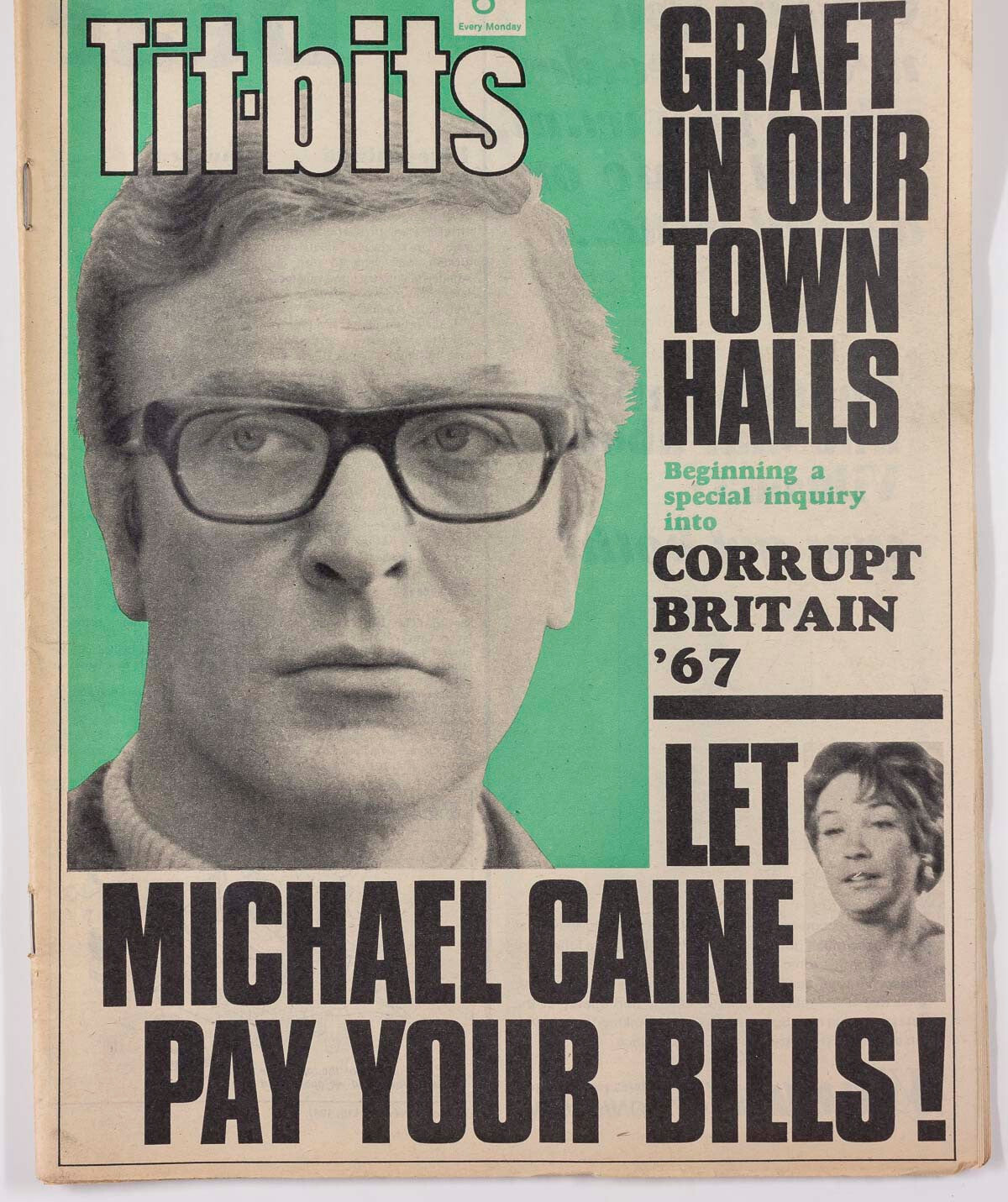 MICHAEL CAINE Shrimpton BARRY LATEGAN Twiggy JILL KENNINGTON Titbits magazine UK