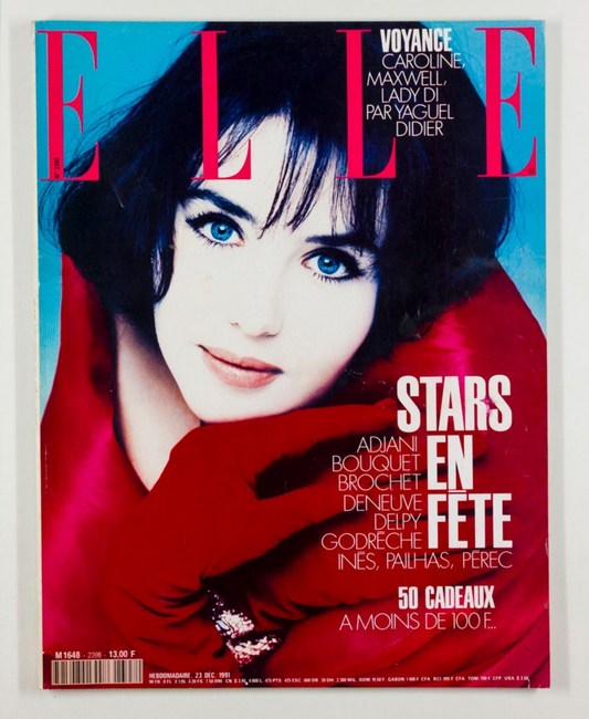 Isabelle Adjani CATHERINE DENEUVE Julie Delpy ELLE December 1991 Carole Bouquet