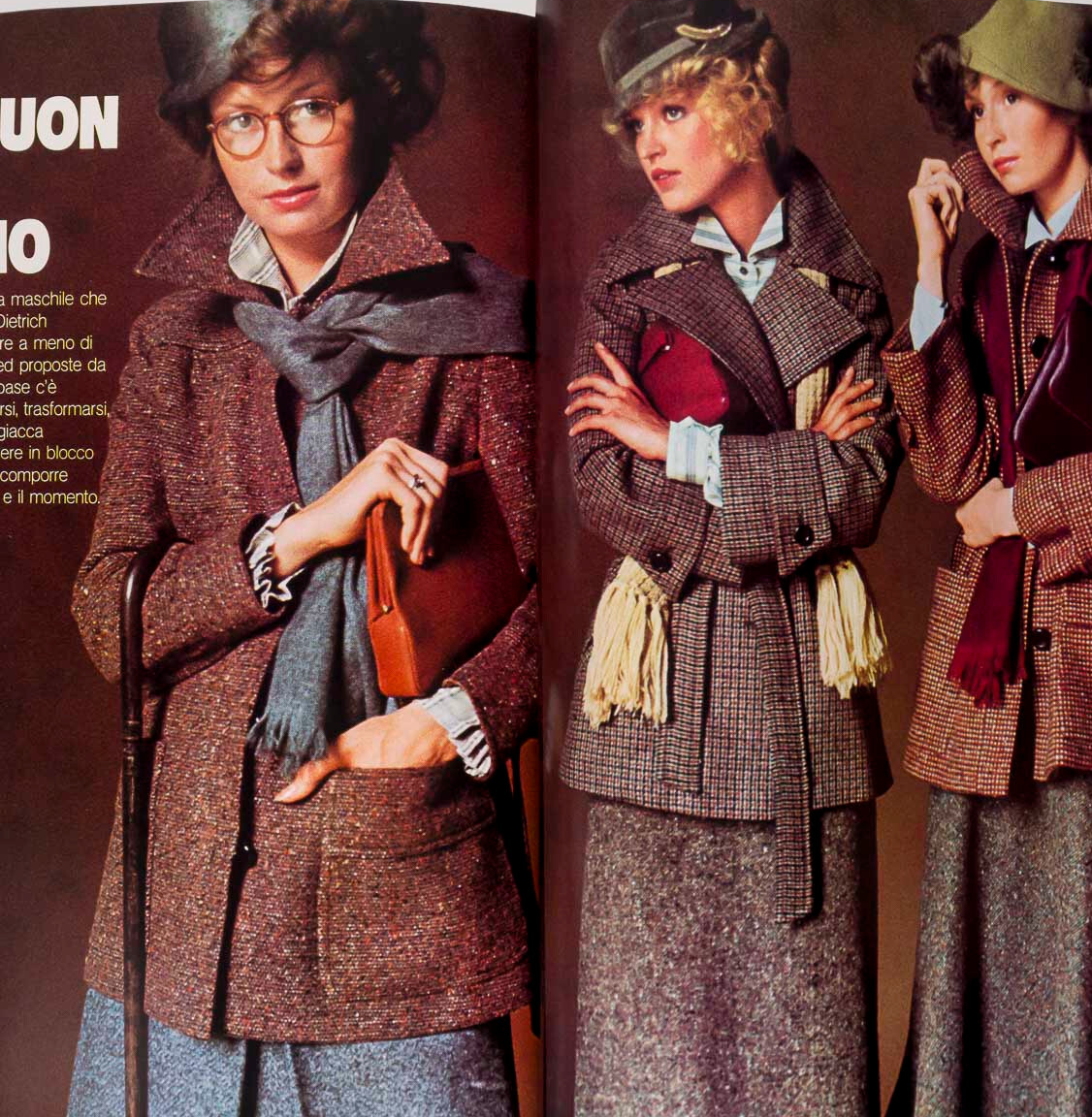 RENE RUSSO Knitwear PRET-A-PORTER Autumn Winter VOGUE ITALIA September 1974 vtg
