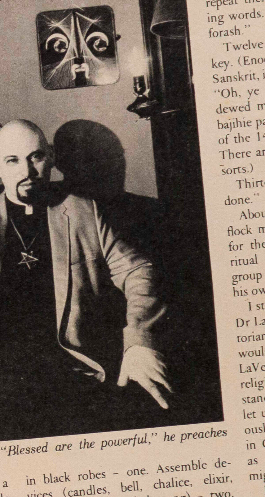 Anton LaVey interview CHURCH OF SATAN Diane ZEENA Witchcraft OCCULT UK magazine