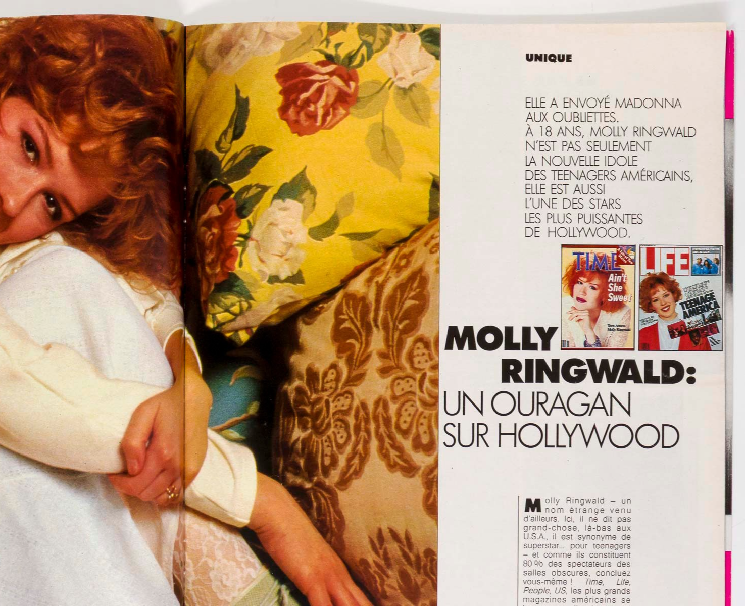 SADE ADU Molly Ringwald KATHARINE HEPBURN Elle magazine July 28 1986 Hans Feurer