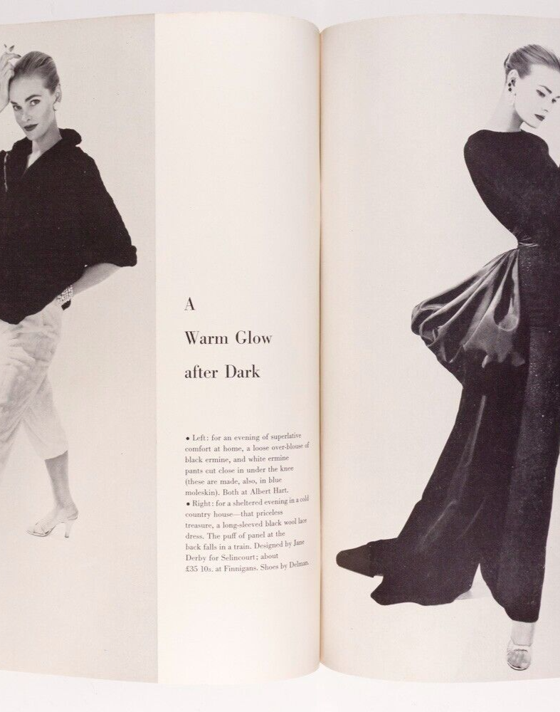 DOVIMA Balenciaga MARLENE DIETRICH Harpers Bazaar November 1955 Avedon DIOR vtg