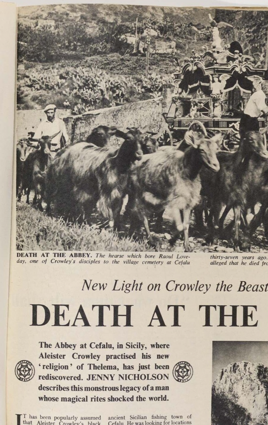 Witchcraft ALEISTER CROWLEY Kenneth Anger BLACK MAGIC Raoul Loveday UK MAGAZINE