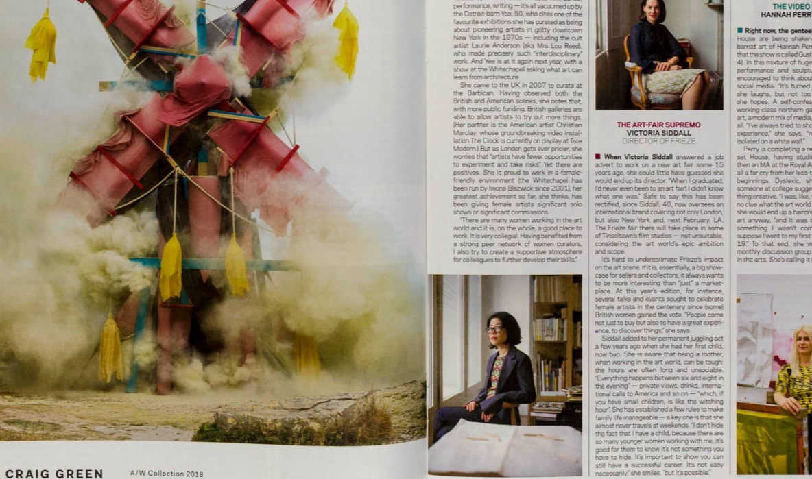 STELLA TENNANT Martin Parr WOMEN IN ART The Times Style magazine 21 October 2018