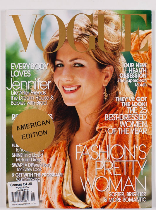 Jennifer Aniston CZ GUEST US Vogue January 2004 21st birthday gift STEVEN MEISEL