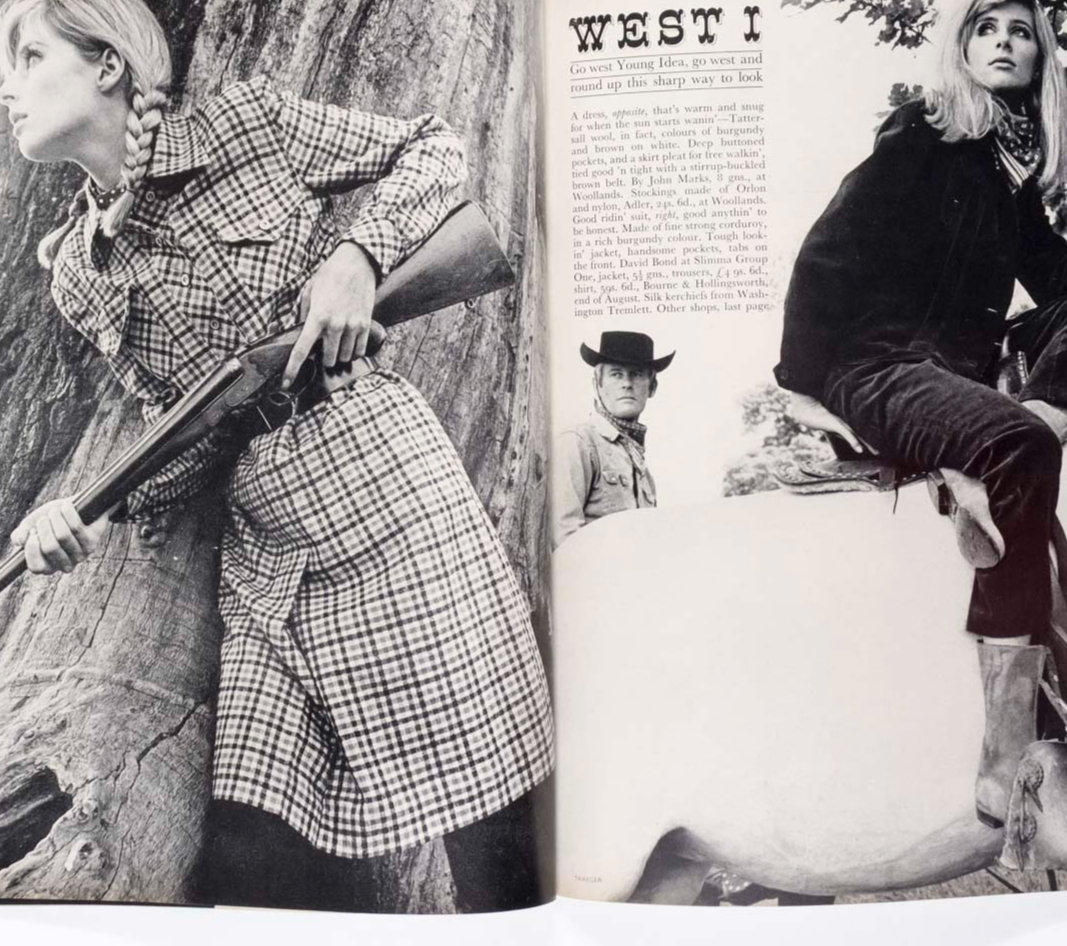 JILL KENNINGTON Helmut Newton OSSIE CLARK Vogue 1965 August 60th birthday gift