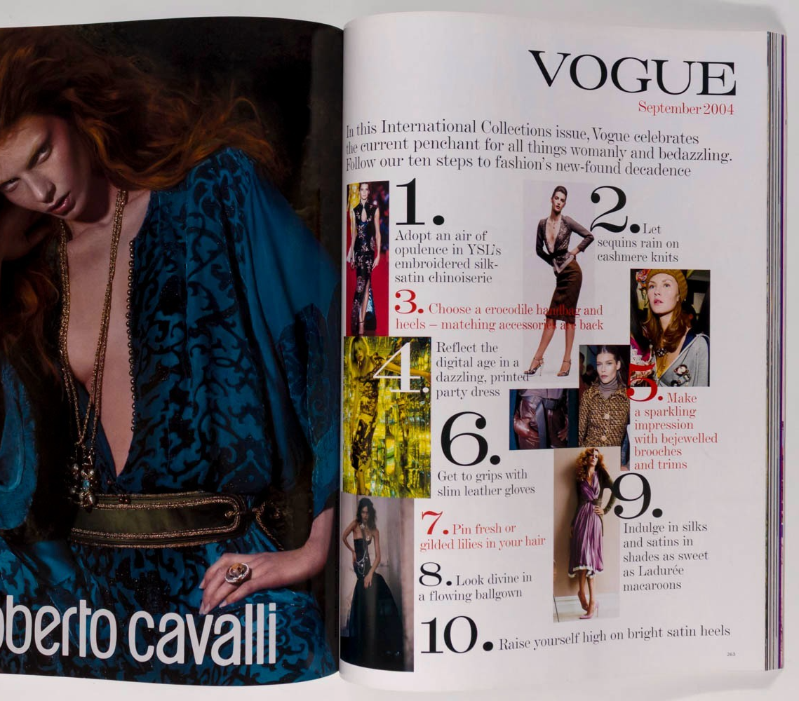 Kate Moss ELISE CROMBEZ Anita Pallenberg VOGUE September 2004 21st birthday gift