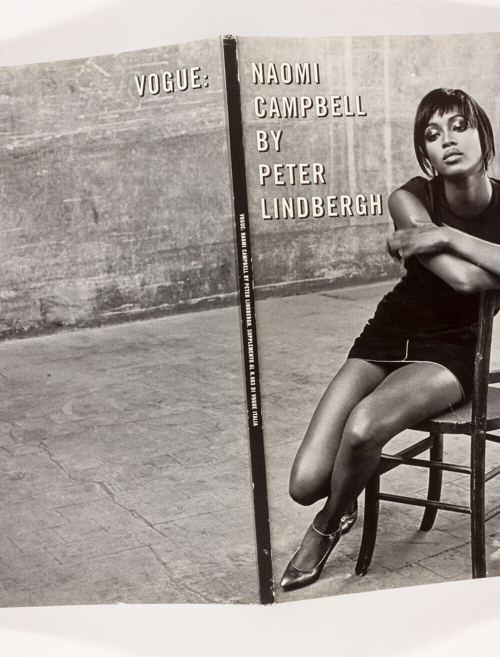 NAOMI CAMPBELL by PETER LINDBERGH Rare ITALIAN VOGUE ITALIA magazine supplement