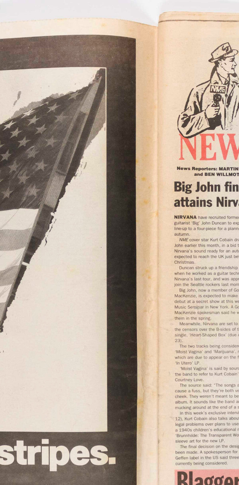 NIRVANA Kurt Cobain COURTNEY LOVE Smashing Pumpkins NME July 1993 Prince SUEDE