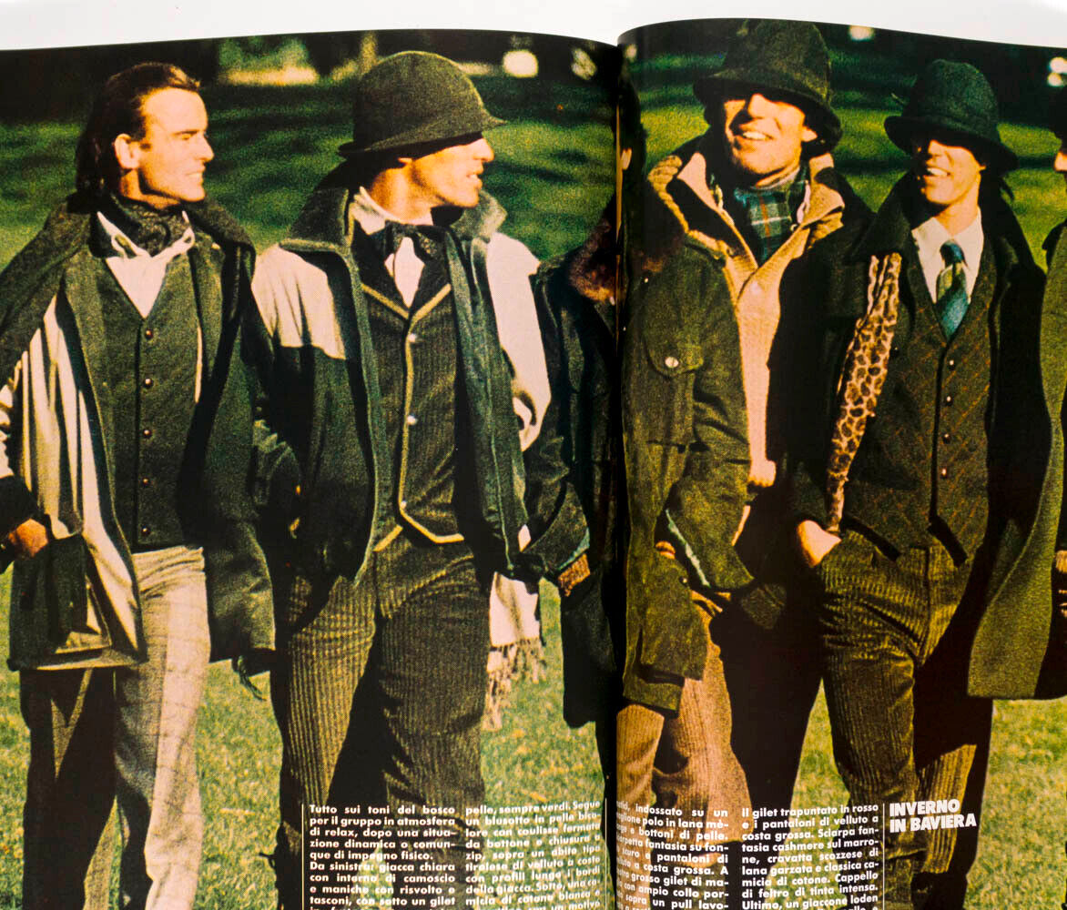 PATRICK DEWAERE Edwige Belmore MARLON BRANDO Aldo Fallai BAVARIA ~ L'UOMO VOGUE