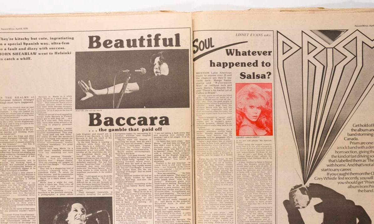Sid Vicious NANCY SPUNGEN Japan RECORD MIRROR magazine 8 April 1978 Phil Collins