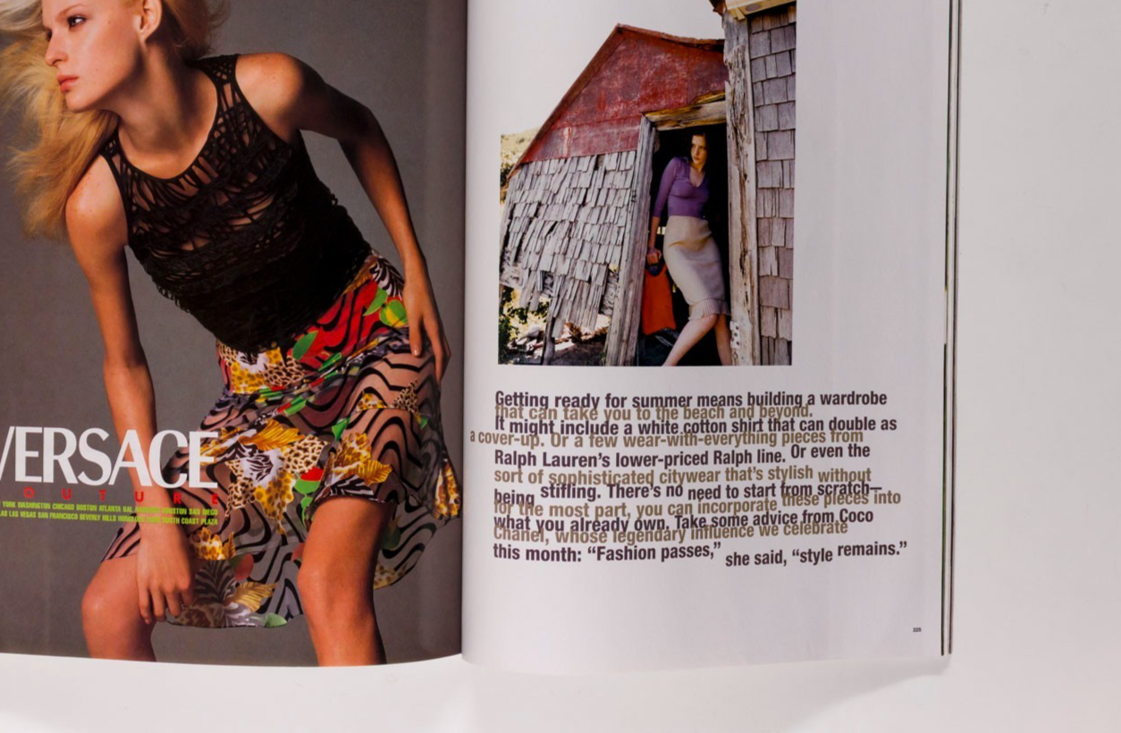 STELLA TENNANT Michelle Behennah KEANU REEVES Elle May 1997 magazine COCO CHANEL