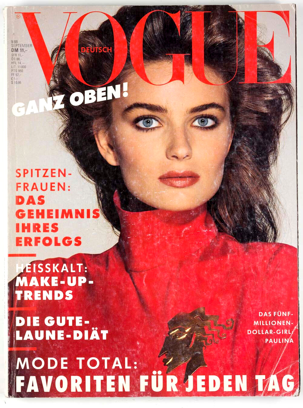 Paulina Porizkova IMAN Roberto Chirko SUSAN MINER Bert Stern GERMAN VOGUE 9-1988