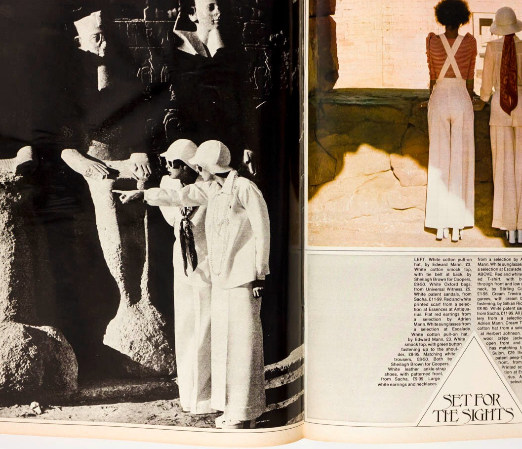 TRACY WEED Egypt TUTANKHAMUN Karnak BIBA David Essex BOWIE  19 magazine May 1973
