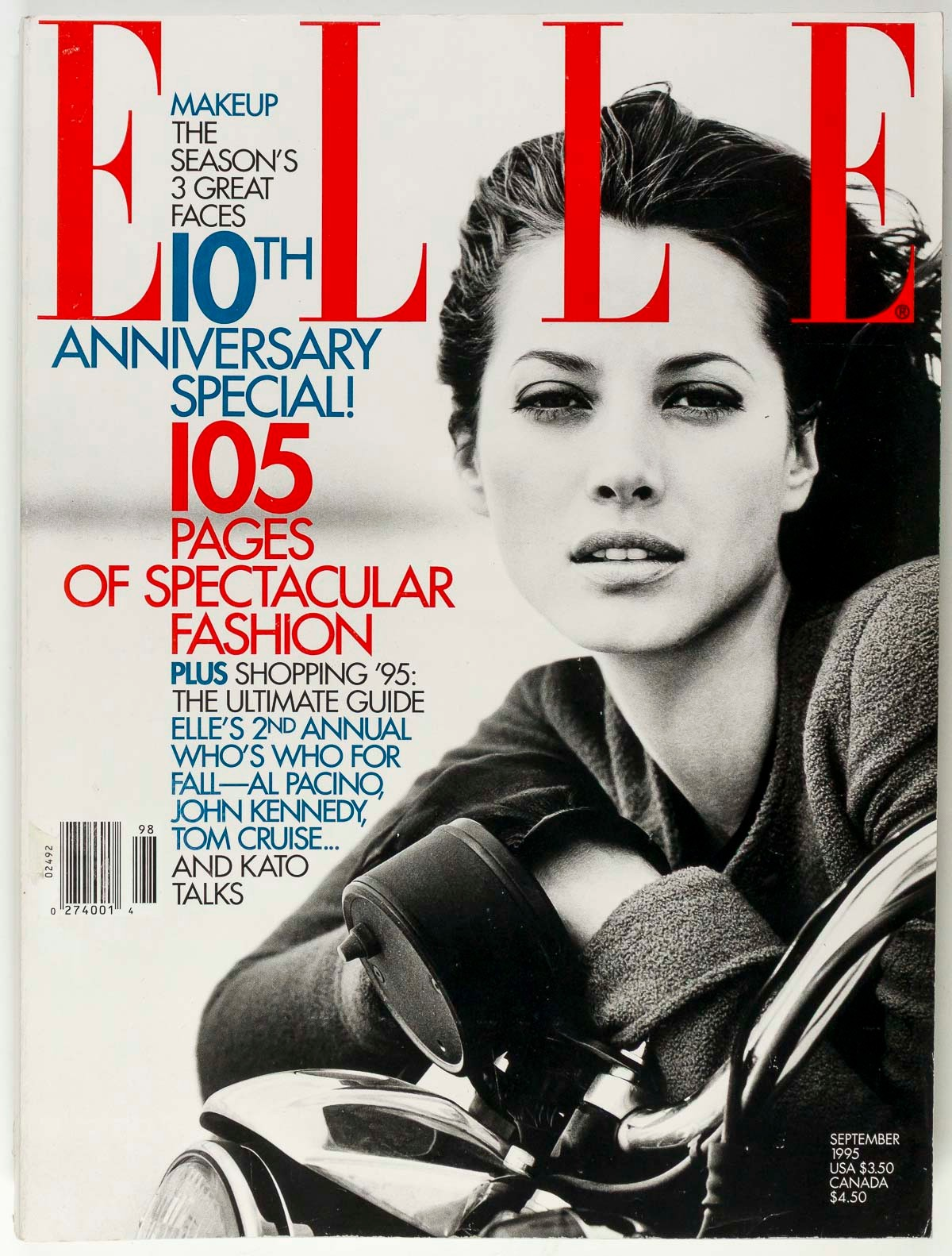 CHRISTY TURLINGTON Kristen McMenamy TOM CRUISE Al Pacino US ELLE September 1995